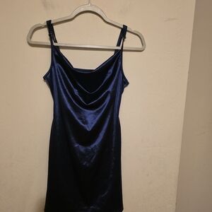 Zaful Navy Blue Mini Dress With Adjustable Straps  Size Xs